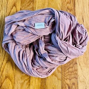 Solly Baby soft wrap, in dusty rose mauve color